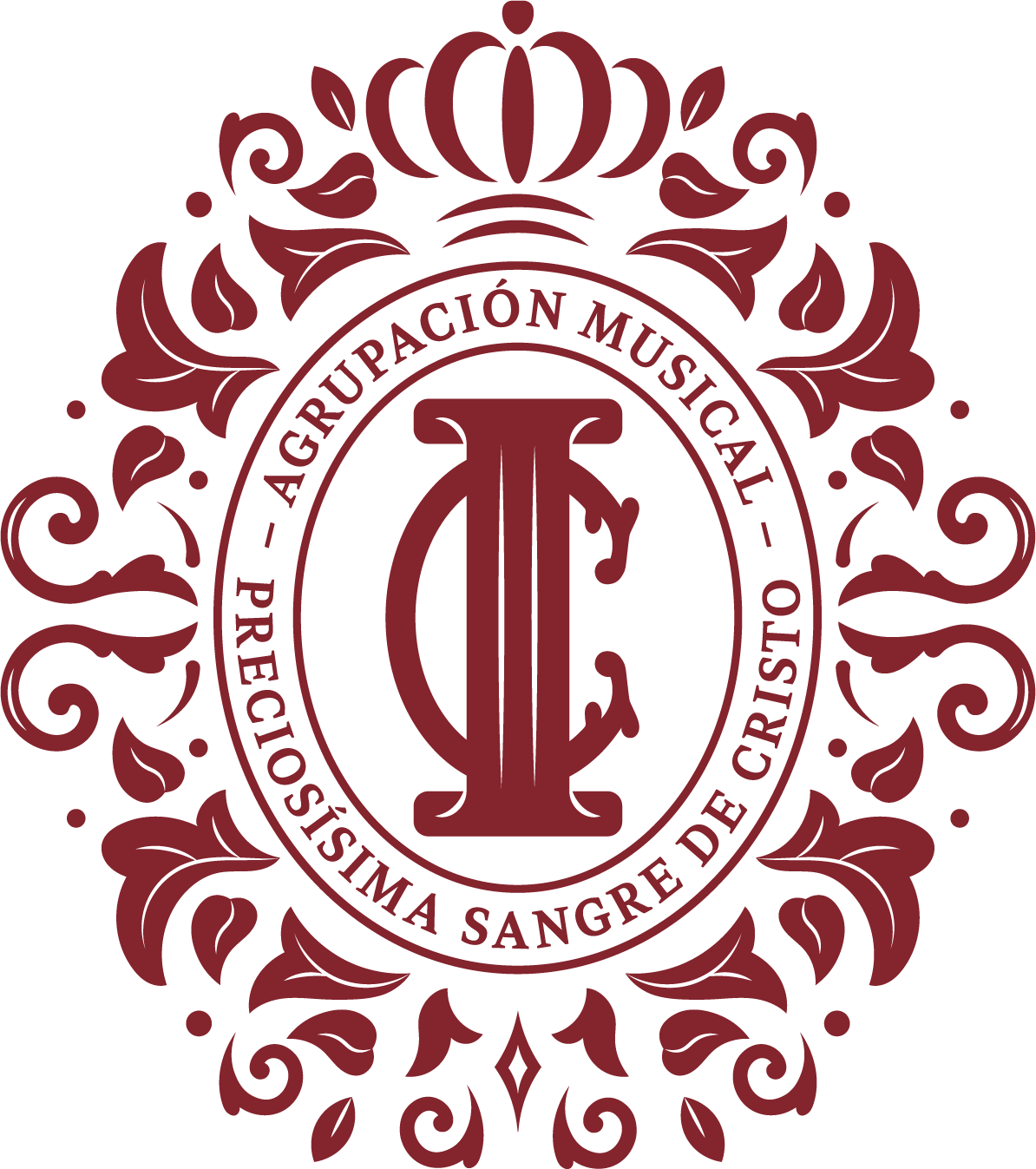 Escudo de la Agrupación Musical Preciosísima Sangre de Cristo de Bullas